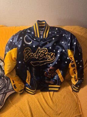 Notorious B.I.G. Biggie Smalls Bad Boy Headgear Classics Full-Snap Jacket